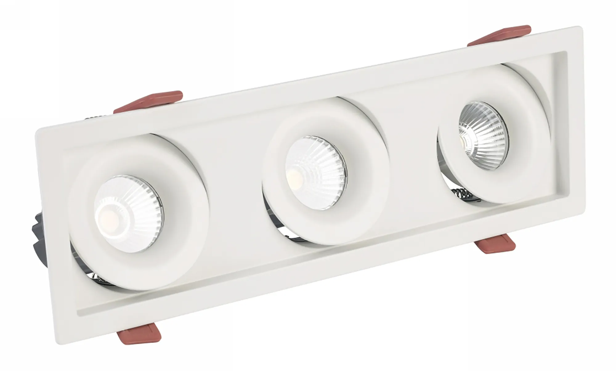 DX200225  BUZZ 12-3 , 12W Recessed Spotlight 3x1000lm 15° 3000K IP20/IP44